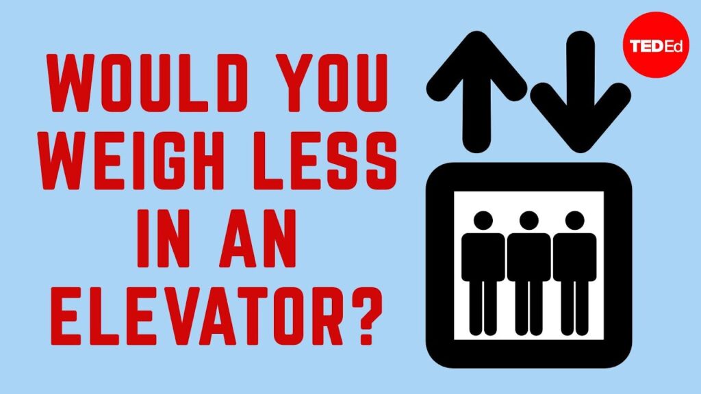 エレベーター問題：下降中のエレベーターに飛び込んだ場合の現象理解